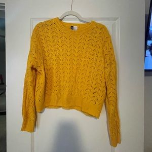 Yellow Divided Sweater- size S